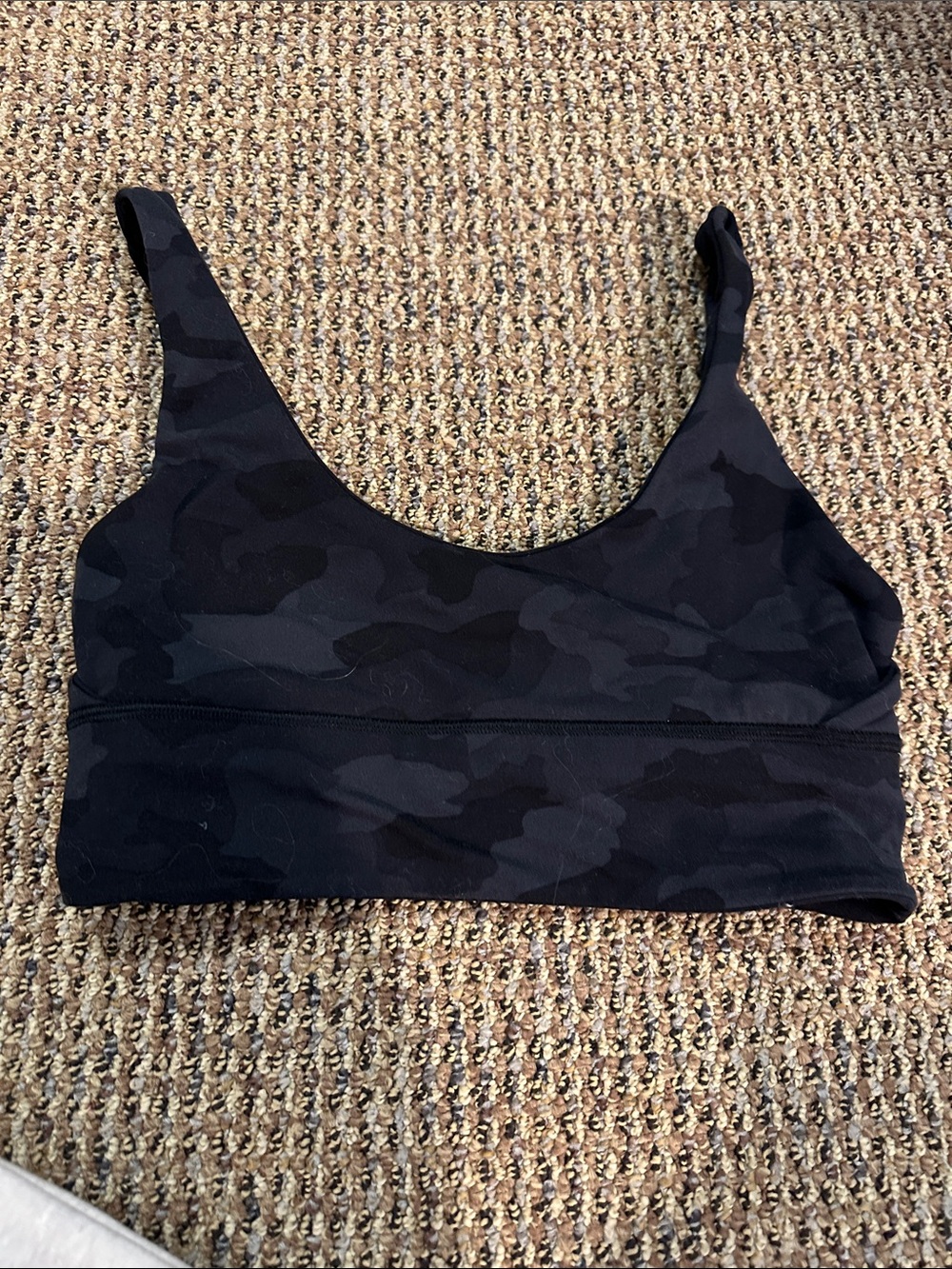 Lululemon reversible black and camo align bra